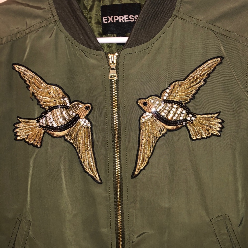 Express Embroidery Bomber Jacket - image 4